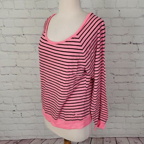 PINK VICTORIA'S SECRET Striped Top S - Picture 3 of 6